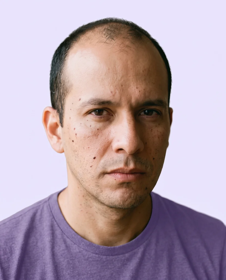 Injerto capilar, antes
